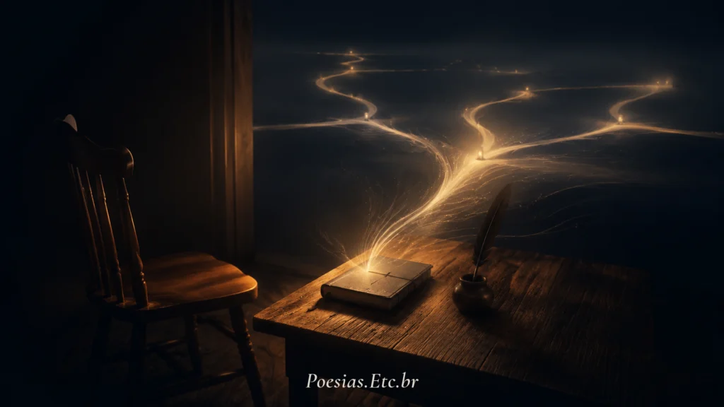 Ilustração do poema “Quando as Luzes se Apagam”